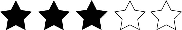 PW - 3 v 5 recensiesterren
